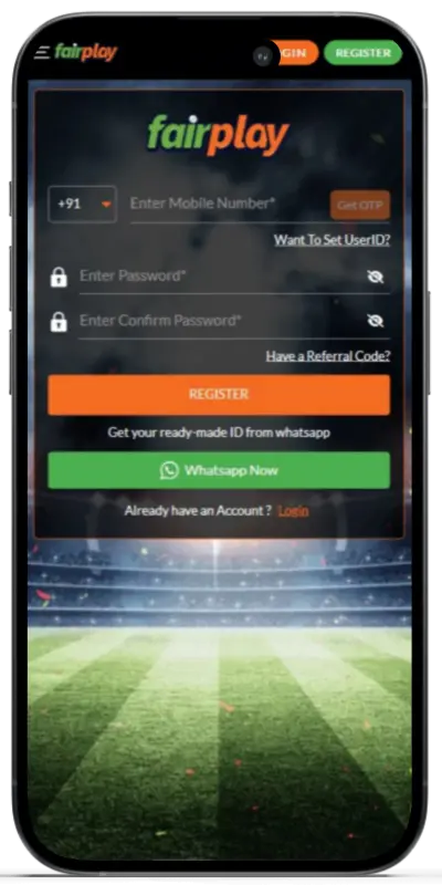 FairPlay app registration screen